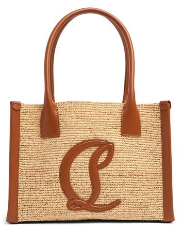 Small By My Side Raffia Tote Bag - CHRISTIAN LOUBOUTIN - Modalova