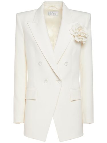 Stretch Wool Double Breasted Blazer - GIUSEPPE DI MORABITO - Modalova