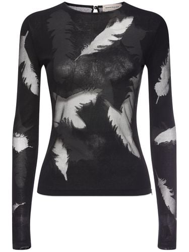 Embroidered Silk Top - ALEXANDER MCQUEEN - Modalova