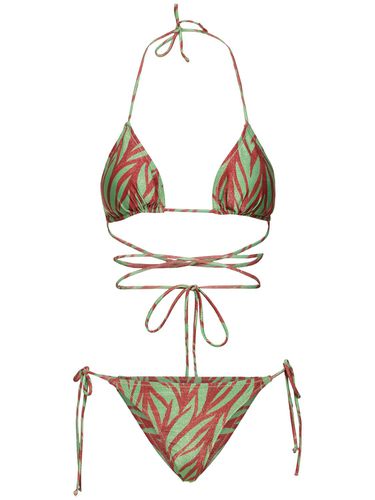 Miami Printed Triangle Bikini Set - REINA OLGA - Modalova