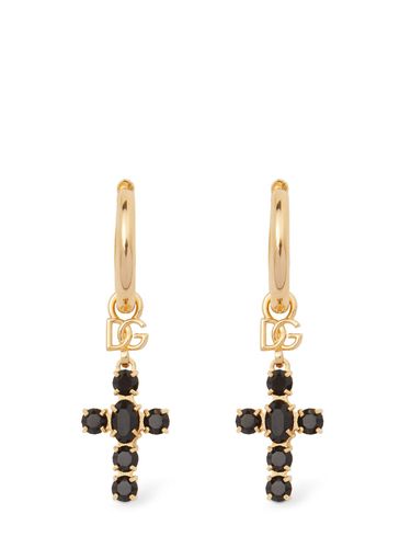 Cross Pendant Earrings - DOLCE & GABBANA - Modalova