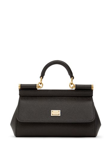 Medium Sicily Elongated Dauphine Leather - DOLCE & GABBANA - Modalova