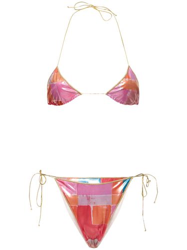 Printed Triangle Bikini Set - REINA OLGA - Modalova