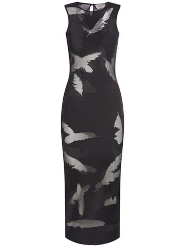 Embroidered Silk Dress - ALEXANDER MCQUEEN - Modalova