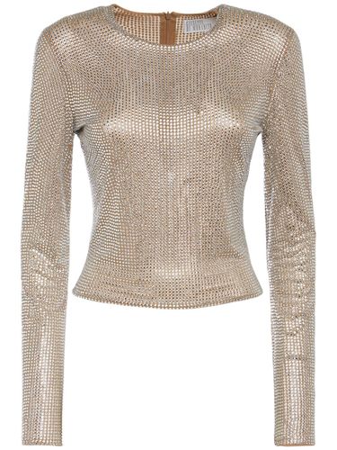 Embellished Jersey Long Sleeve Shirt - GIUSEPPE DI MORABITO - Modalova