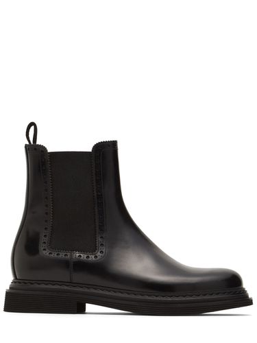 Mm Day Brushed Leather Chelsea Boots - DOLCE & GABBANA - Modalova