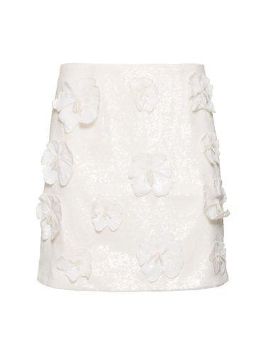 Saje Sequined Flower Mini Skirt - ROTATE - Modalova