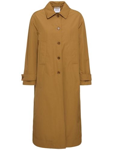 Eleanor Gabardine Long Trench Coat - ASPESI - Modalova