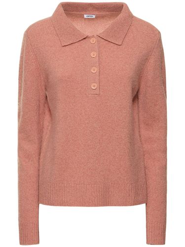 Wool Knit Polo Sweater - ASPESI - Modalova