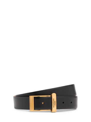 Cm Clip Leather Belt - BALENCIAGA - Modalova