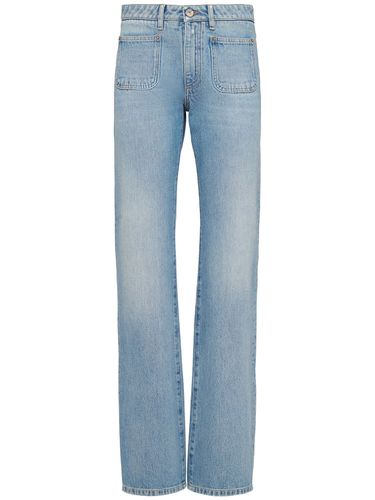 Mid Waist Denim Flared Jeans - DOLCE & GABBANA - Modalova