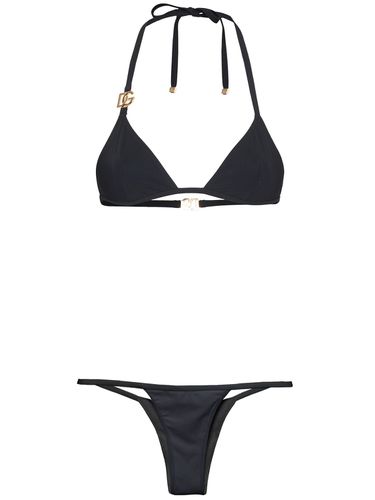 Triangle Jersey Bikini Set - DOLCE & GABBANA - Modalova