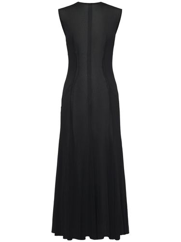 Organzino Sleeveless Flared Midi Dress - DOLCE & GABBANA - Modalova