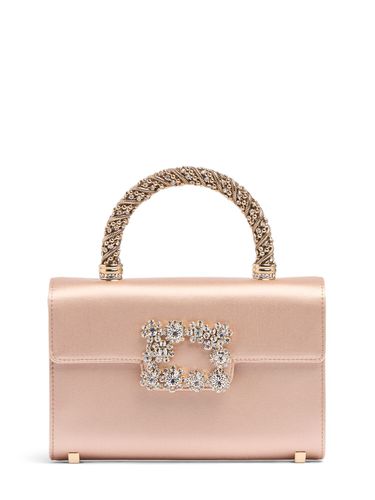 Mini Flower Buckle Envelope Satin Bag - ROGER VIVIER - Modalova