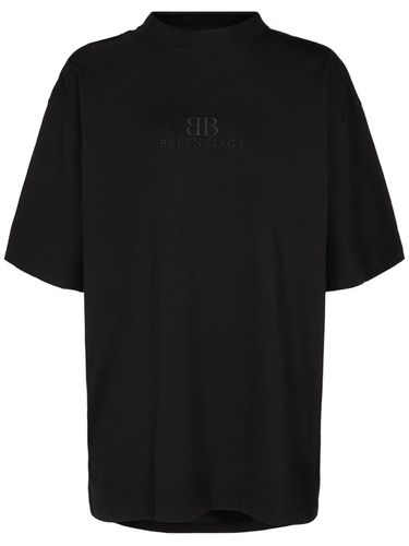 Medium Fit Destroyed Jersey T-shirt - BALENCIAGA - Modalova