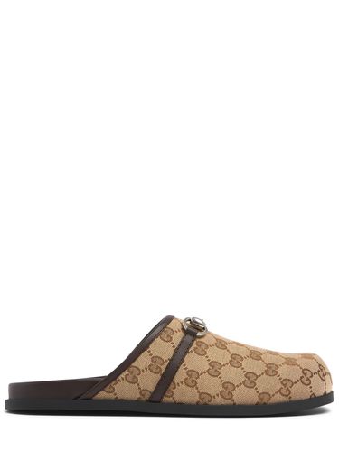 Rhein Gg Canvas Mules - GUCCI - Modalova