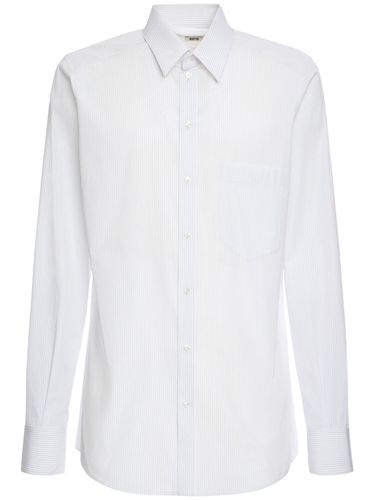 Striped Cotton Poplin Shirt - DOLCE & GABBANA - Modalova