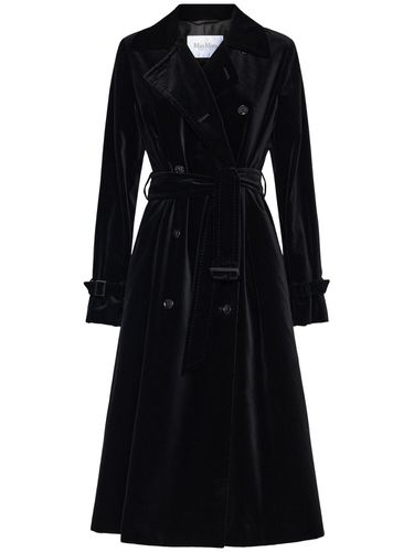 Abrigo Trench De Gabardina De Algodón - MAX MARA - Modalova