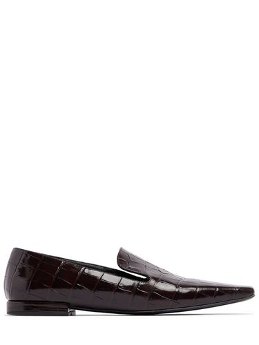 Mm Mona Embossed Leather Loafers - LOULOU STUDIO - Modalova