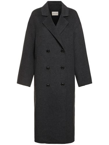 Borneo Double Breast Wool Long Coat - LOULOU STUDIO - Modalova