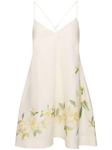 Harmony Swing Linen Mini Dress - ZIMMERMANN - Modalova