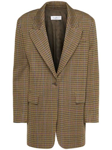 Atlanta Wool Blend Houndstooth Blazer - MAX MARA - Modalova