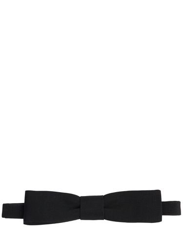 Rectangle Wool Blend Bow Tie - SAINT LAURENT - Modalova