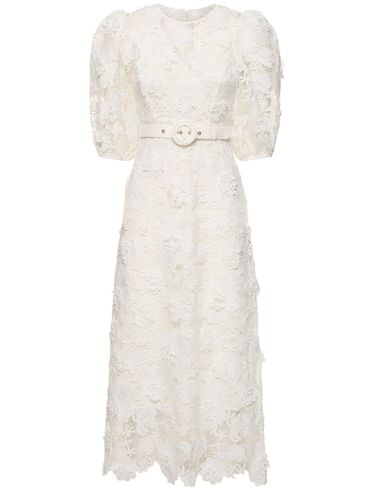 Halliday Flower Lace Midi Dress - ZIMMERMANN - Modalova