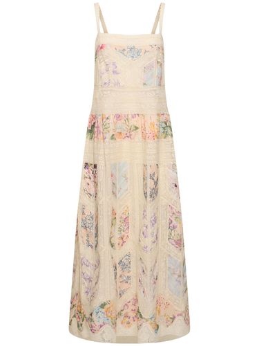 Halliday Cotton & Lace Midi Dress - ZIMMERMANN - Modalova