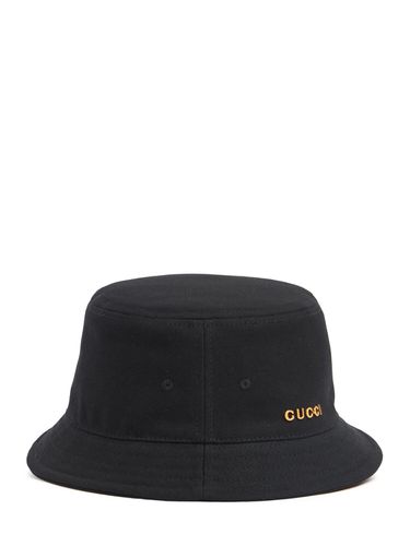 Cotton Bucket Hat - GUCCI - Modalova