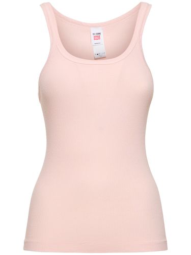 Ribbed Cotton Tank Top - RE/DONE - Modalova