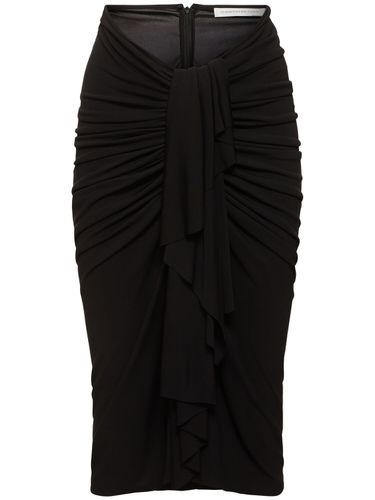 Vivenda Draped Midi Skirt - CHRISTOPHER ESBER - Modalova