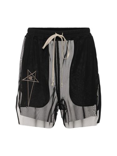 Shorts Aus Mikromesh Mit Logo „champion“ - RICK OWENS - Modalova