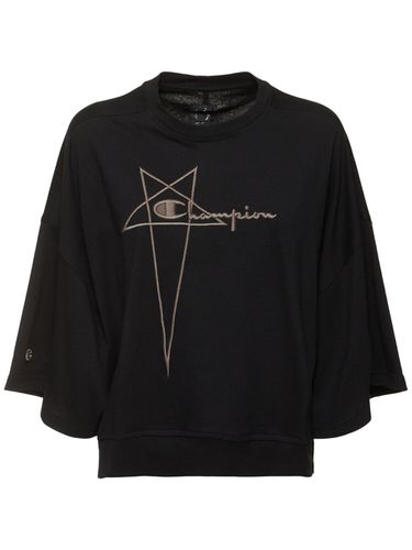 Champion Jersey Long Sleeve Top - RICK OWENS - Modalova