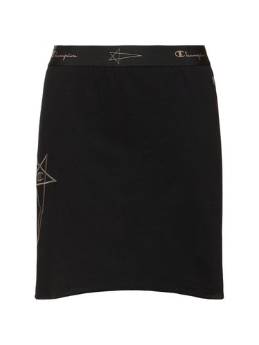 Champion Logo Jersey Mini Skirt - RICK OWENS - Modalova