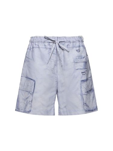 Shorts Aus Baumwolle Und Leinen Mit Druck - ACNE STUDIOS - Modalova