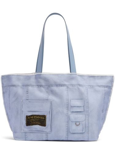 Denim Tote Bag - ACNE STUDIOS - Modalova