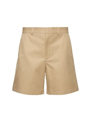 Compact Cotton Twill Shorts - GUCCI - Modalova