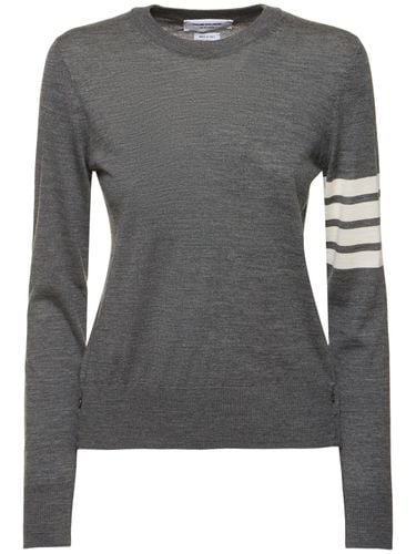 Lässiger Pullover Aus Wolle - THOM BROWNE - Modalova