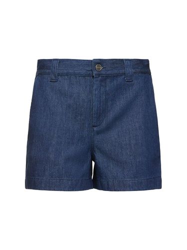 Cotton Denim Shorts - GUCCI - Modalova