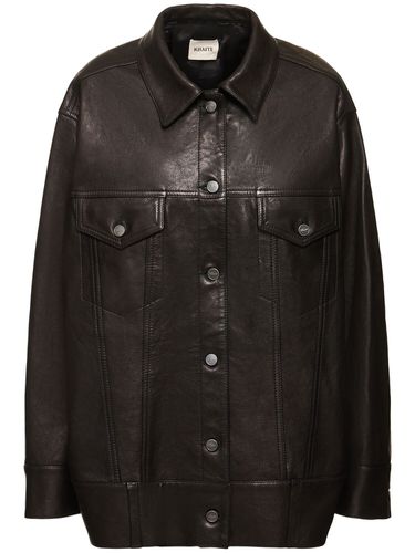 Grizzo Lamb Leather Jacket - KHAITE - Modalova