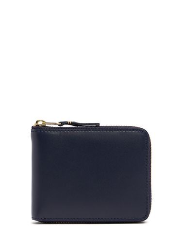 Leather Zip Wallet - COMME DES GARÇONS WALLET - Modalova