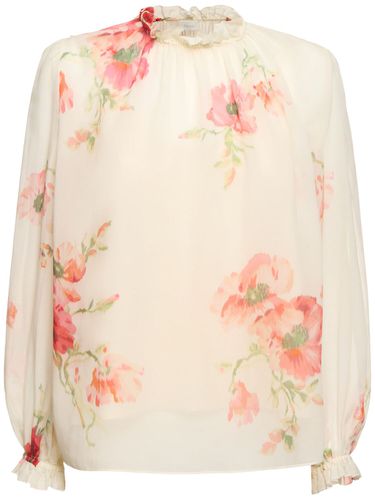 Lightburst Cotton&silk Printed Blouse - ZIMMERMANN - Modalova