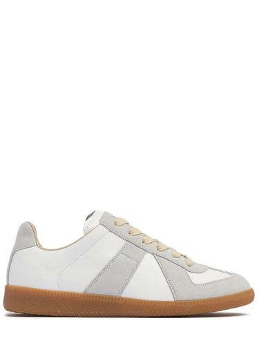 Mm Replica Leather & Suede Sneakers - MAISON MARGIELA - Modalova