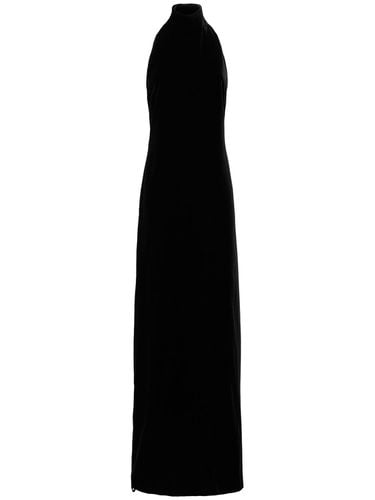 Armida Velvet Halter Neck Long Dress - MAX MARA - Modalova