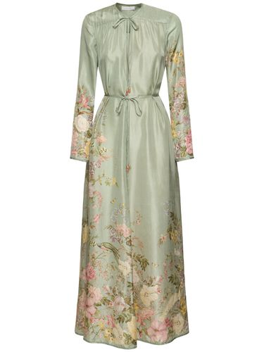 Waverly Printed Linen Billow Maxi Dress - ZIMMERMANN - Modalova