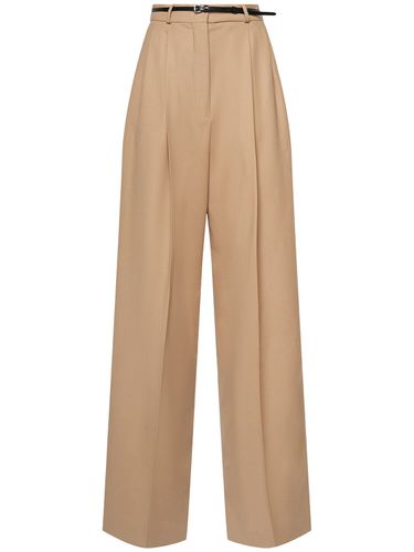 Pantalones De Franela Con Cinturón - SPORTMAX - Modalova