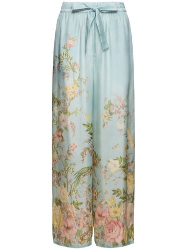 Waverly Printed Silk Relaxed Pants - ZIMMERMANN - Modalova