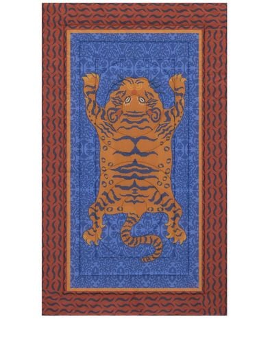 Tibetan Tiger Junior Quilted Throw - LISA CORTI - Modalova