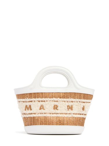 Micro Tropicalia Jacquard Top Handle Bag - MARNI - Modalova